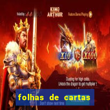 folhas de cartas para imprimir